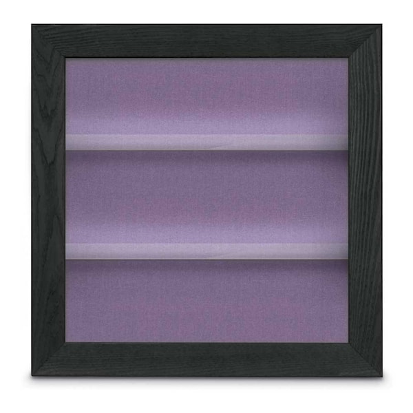United Visual Products Outdoor Enclosed Combo Board, 42"x32", Black Frame/White Porc & Rubber UVCB4232ODB-WHTPORC-RUBBER - main